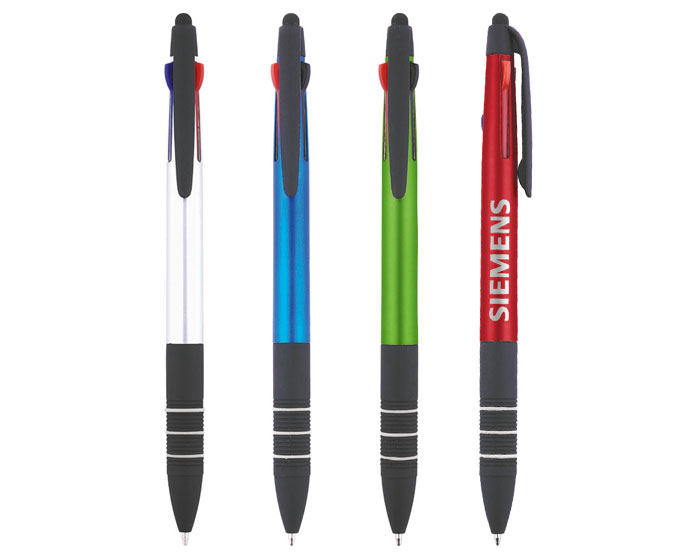 BOLIGRAFO DE PLASTICO CON APARIENCIA METALICA C126